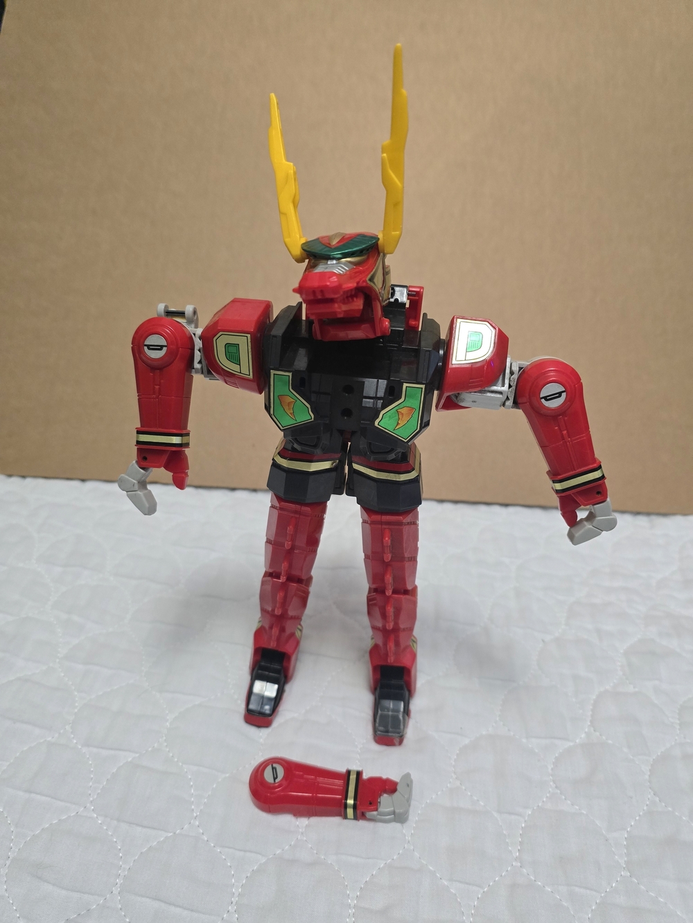 Vintage 1994 Power Rangers Red Dragon Thunderzord Warrior Mode Bandai Figure 222